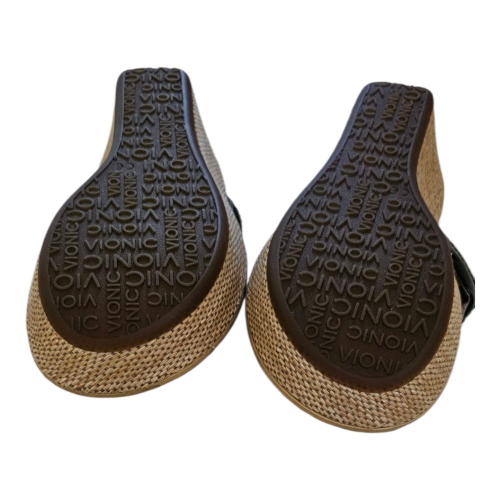 Vionic Grenada Women's Black and Tan Sandals Size 7 LIKE NEW NO BOX - Picture 8 of 8